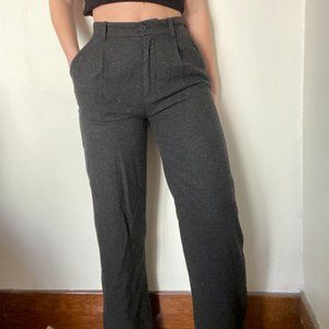Frank & Oak Gertrude Dark Grey Pants
